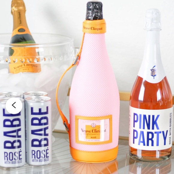 ⭐️LIMITED EDITION COLLECTABLE⭐️VEUVE CHAMPAGNE THERMAL ZIPPER BOTTLE JACKET+GIFT - Picture 6 of 16